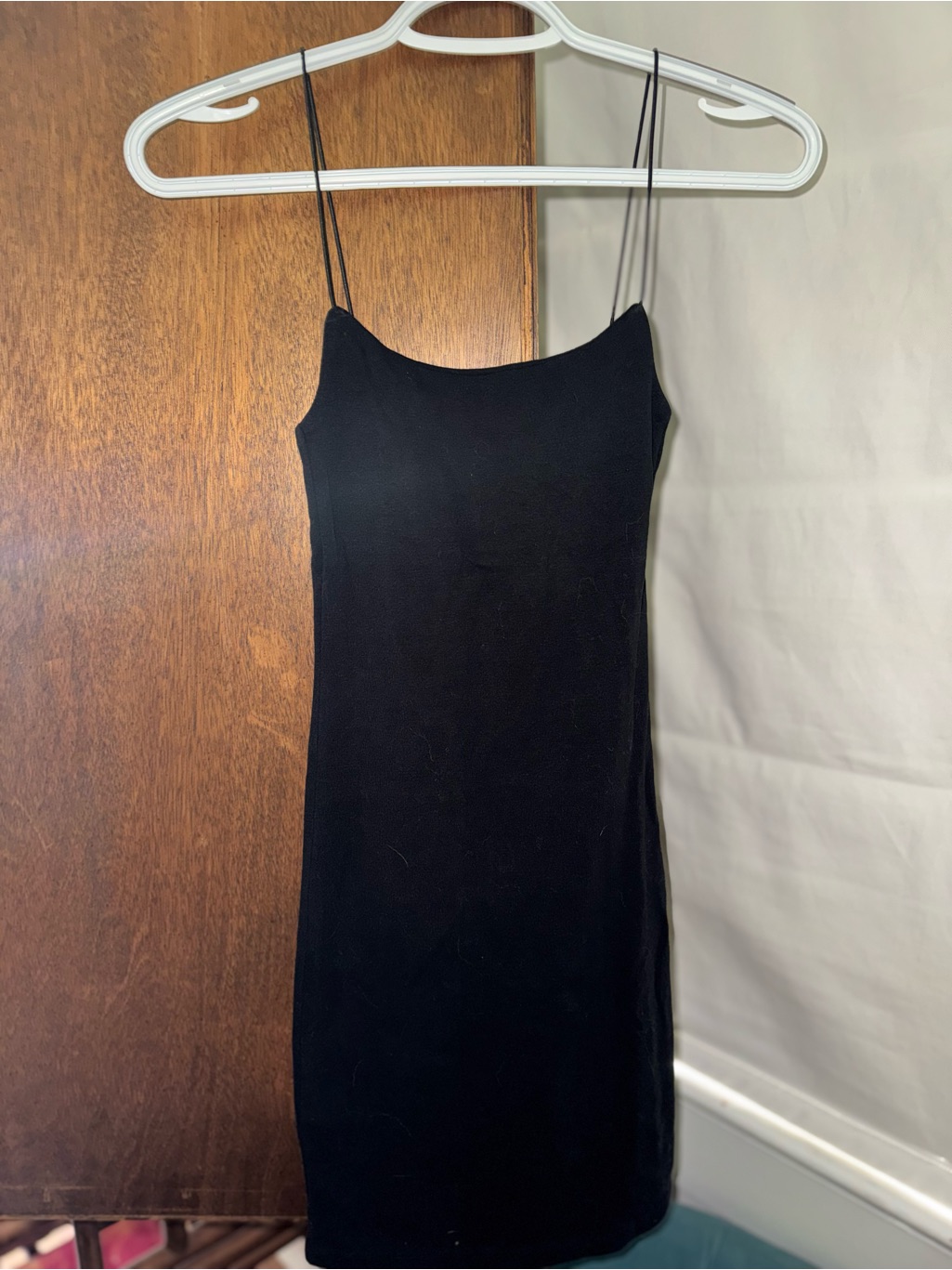Zara Black Spaghetti Strap Mini Dress